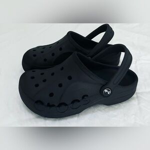 Kids Crocs Black , Like New Size 2
